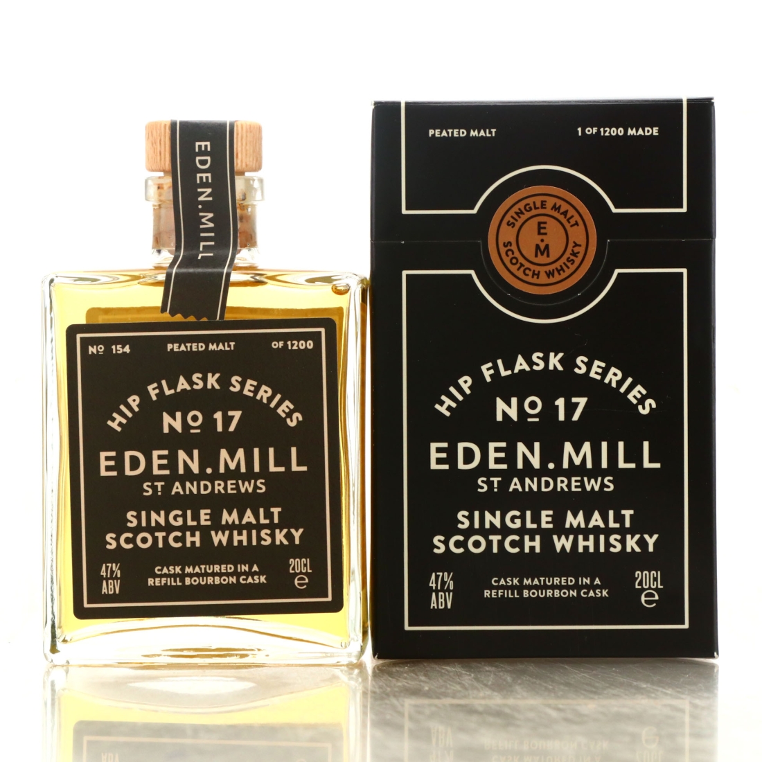 Eden Mill Hip Flask Series No.17 20cl / Refill Bourbon