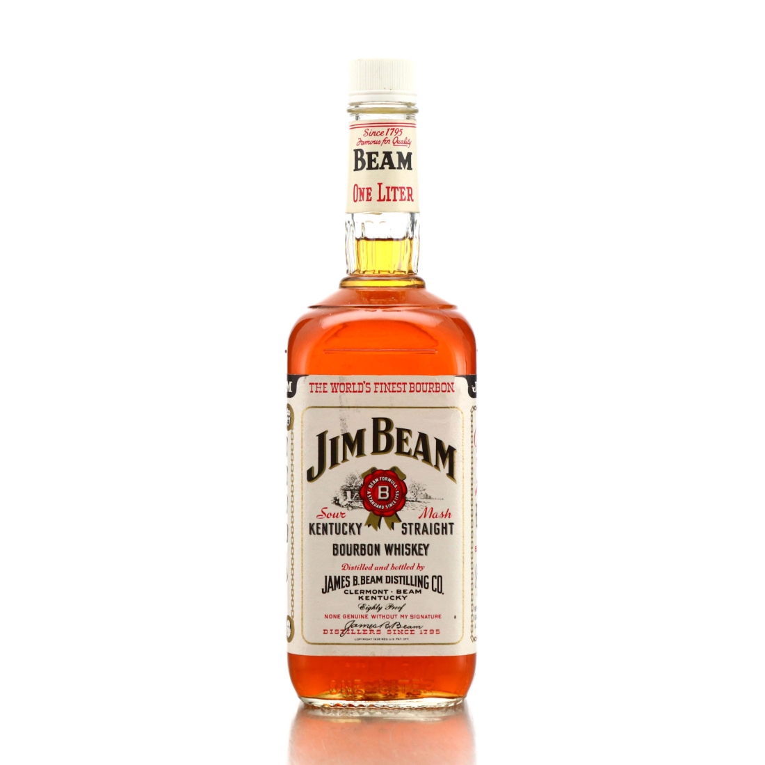 Jim Beam Kentucky Straight Bourbon 1 Litre 1985