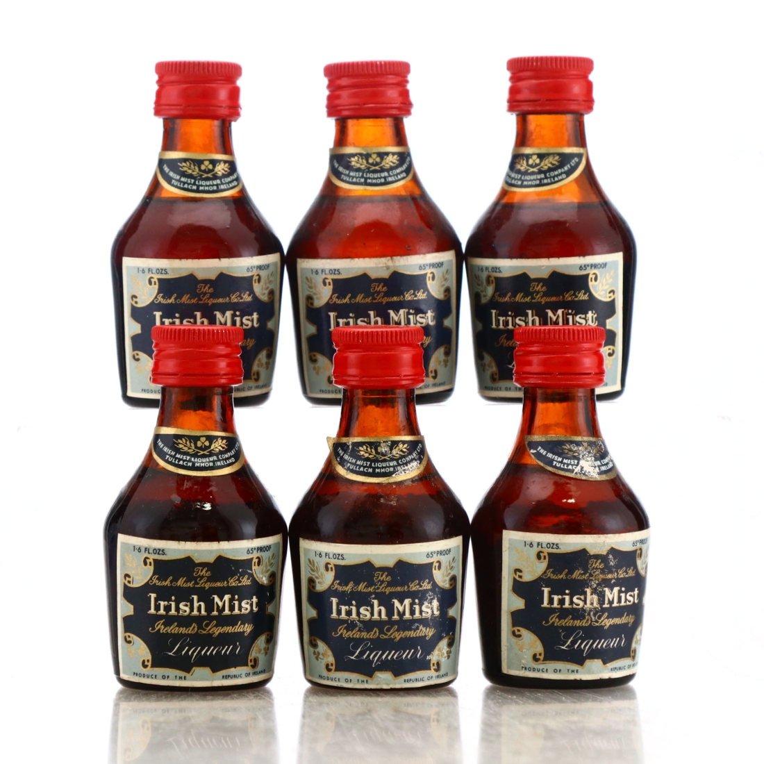 Irish Mist Liqueur Miniatures 1970s x 6