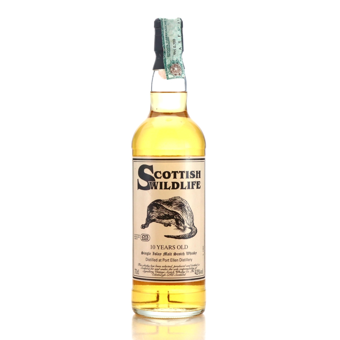 Port Ellen 10 Year Old Signatory Vintage Scottish Wildlife