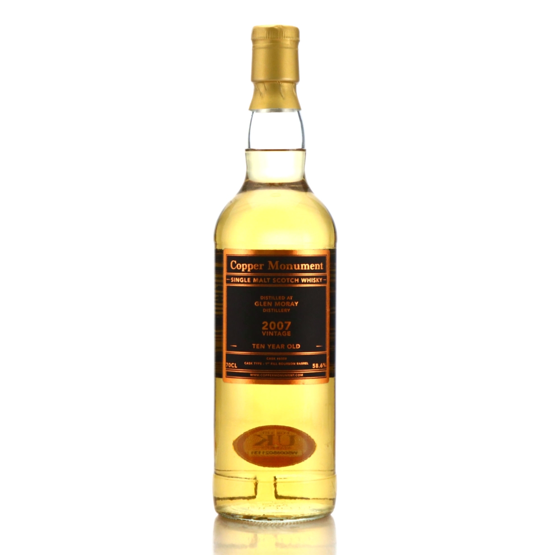 Glen Moray 2007 Copper Monument 10 Year Old