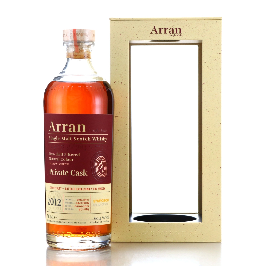 Arran 2012 Single Sherry Cask #2907 / Symposion