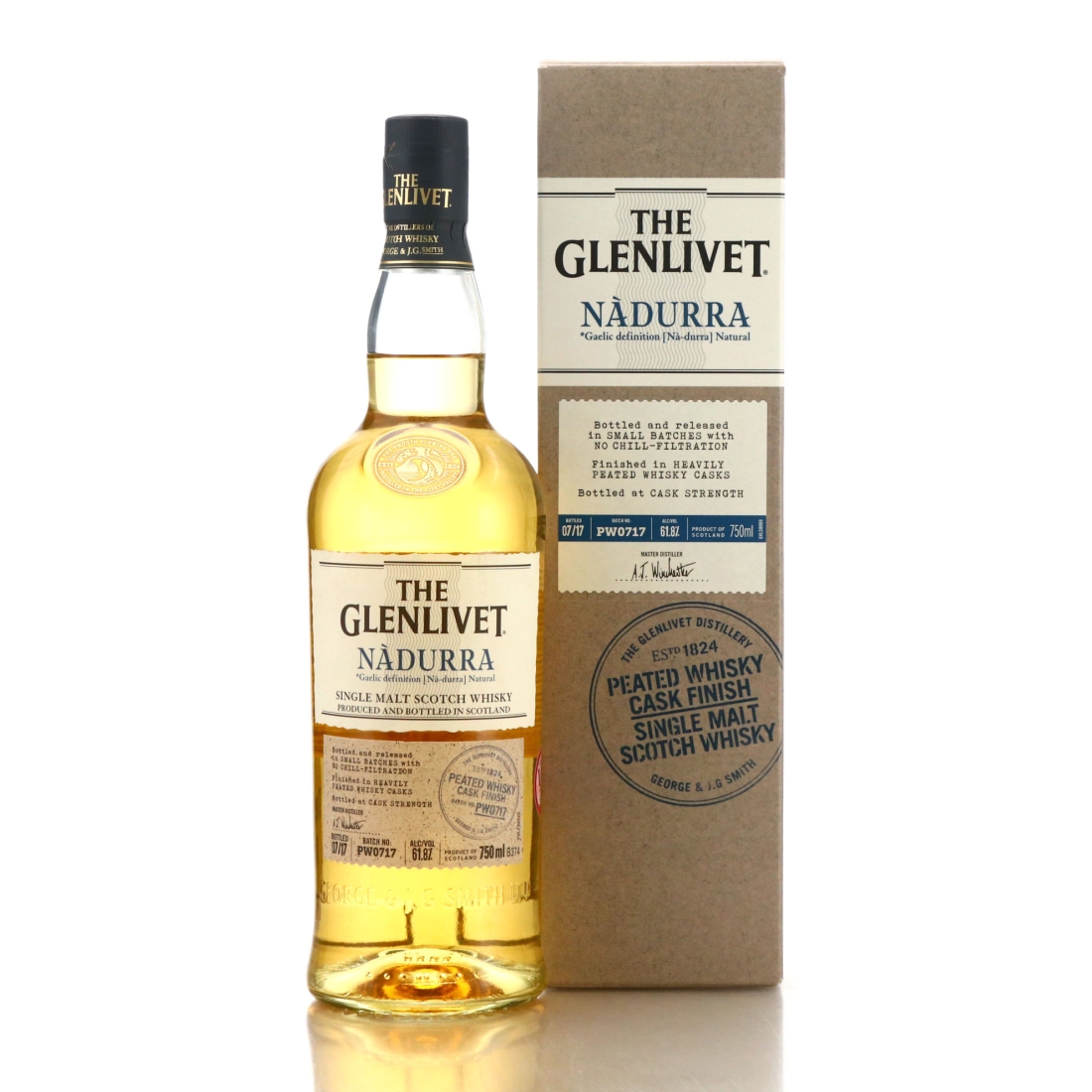 Glenlivet Nadurra Peated Whisky Cask Finish Batch #PW0717
