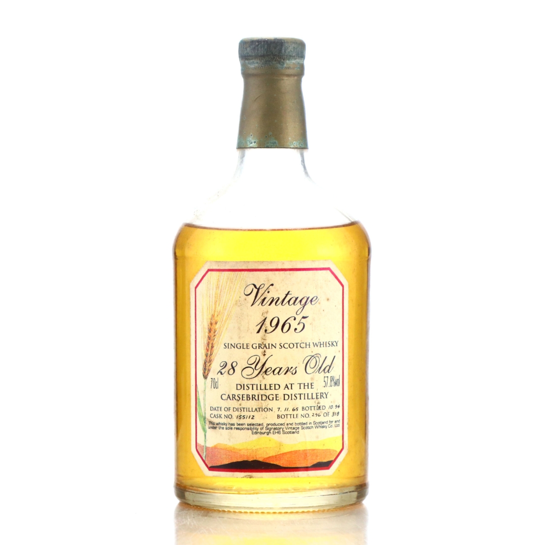 Carsebridge 1965 Signatory Vintage 28 Year Old