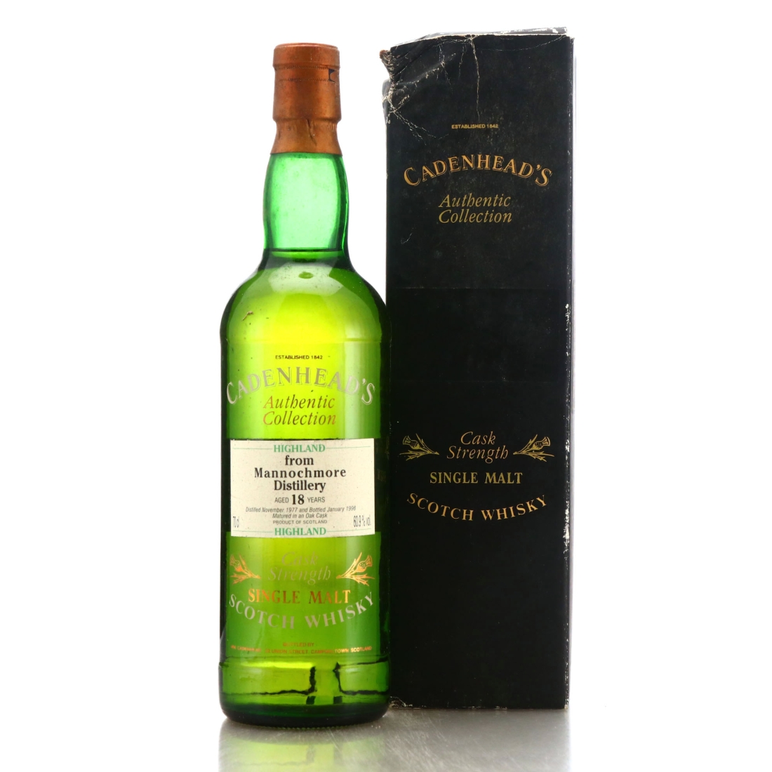 Mannochmore 1977 Cadenhead's 18 Year Old