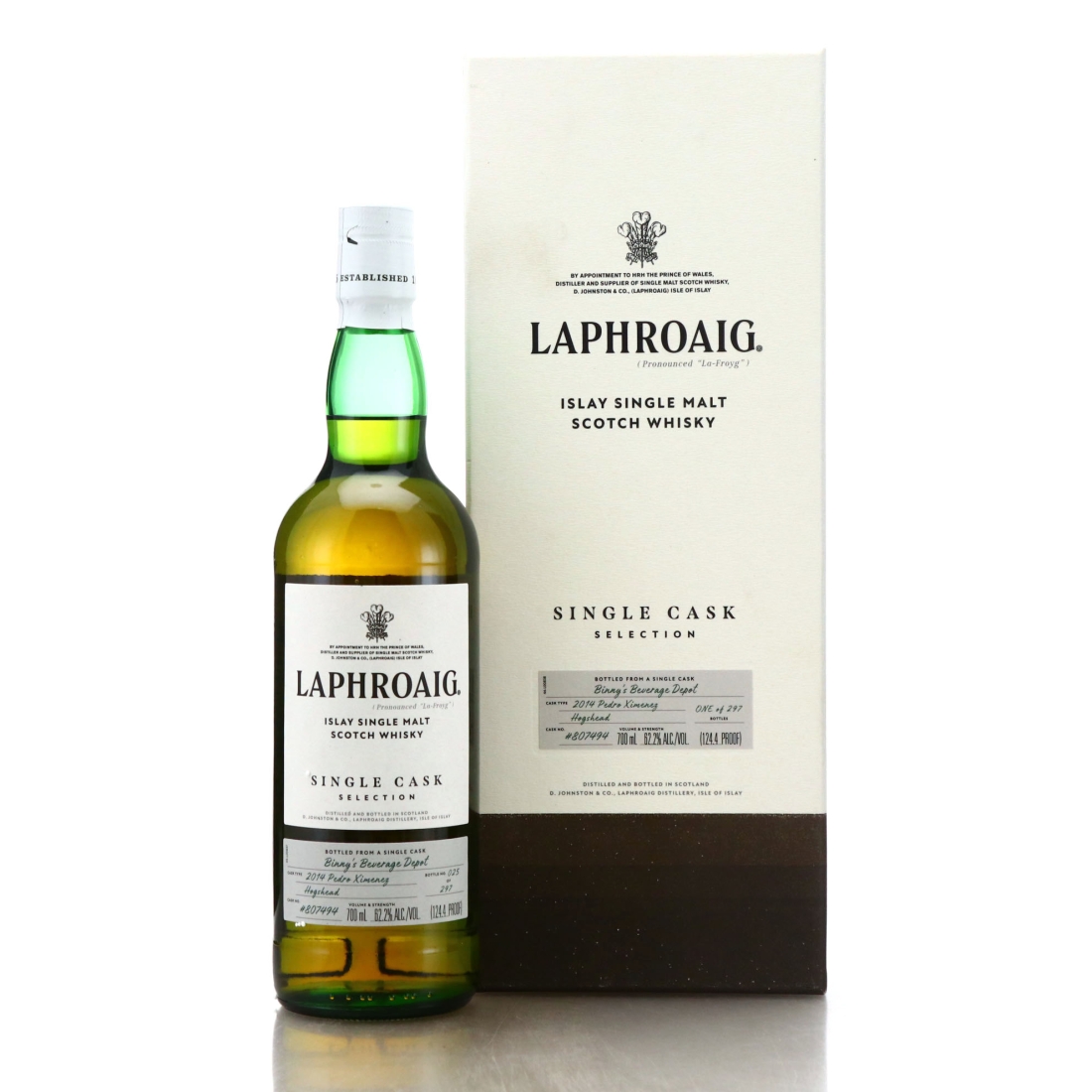 Laphroaig 2014 Single PX Cask #807494 / Binny's