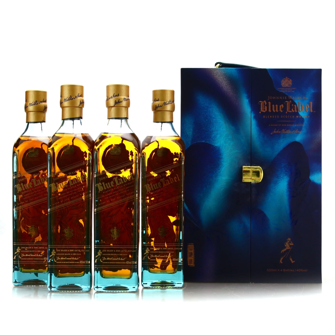 Johnnie Walker Blue Label Shan Hai Jing Limited Edition 4 x 50cl / China