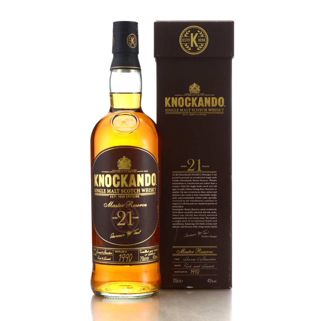 Knockando 1990 Master Reserve 21 Year Old