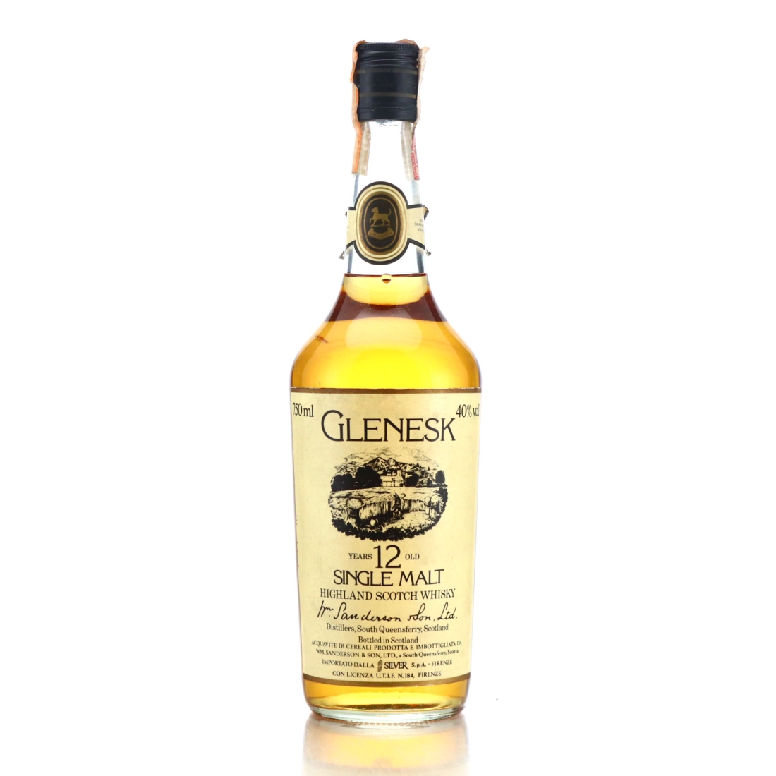 Glenesk 12 Year Old Wm Sanderson 1980s / Silver Import