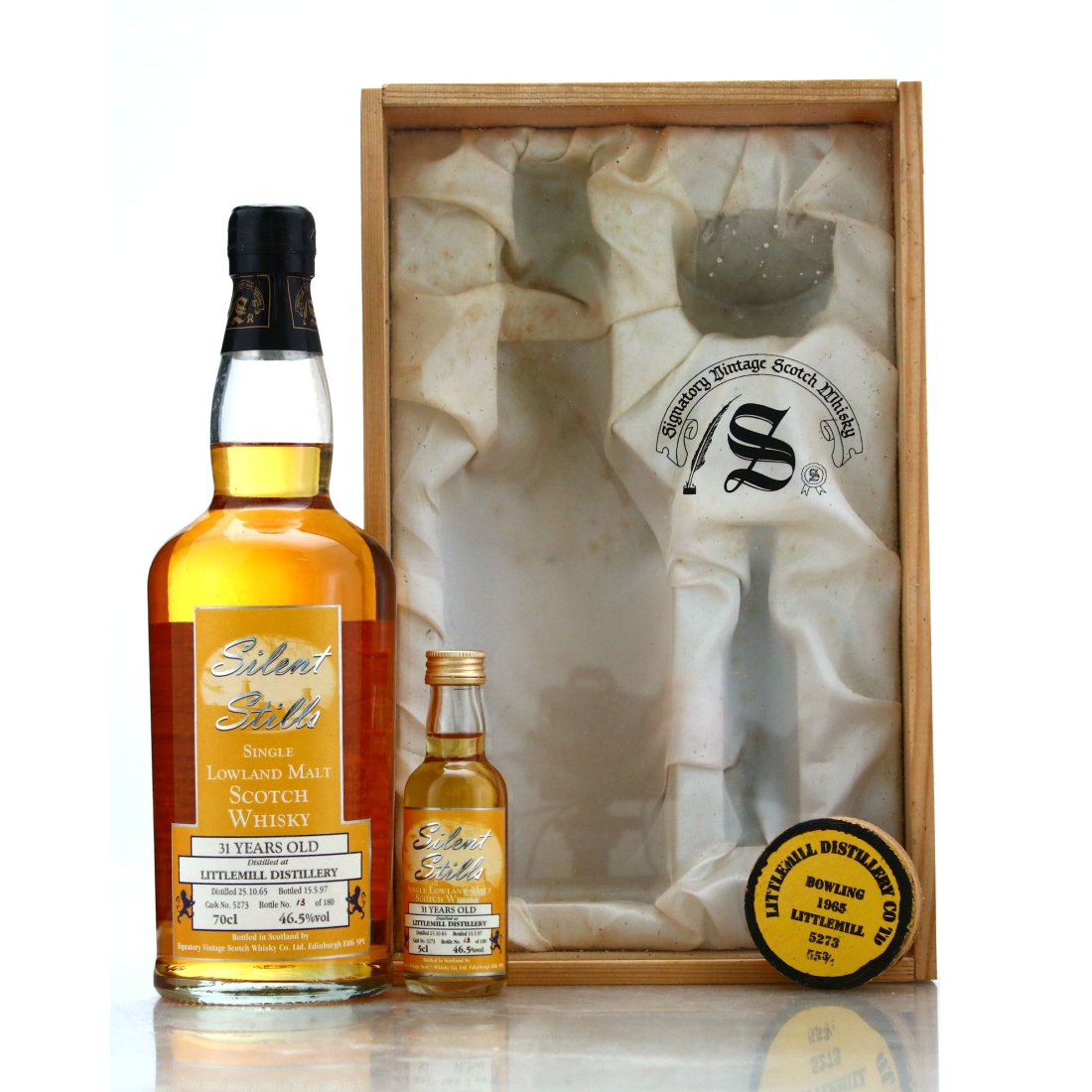 Littlemill 1965 Signatory Vintage 31 Year Old Silent Stills Gift Pack