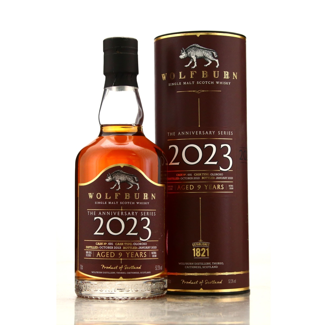Wolfburn 2013 Single Oloroso Cask 9 Year Old #691 / Anniversary Series 2023