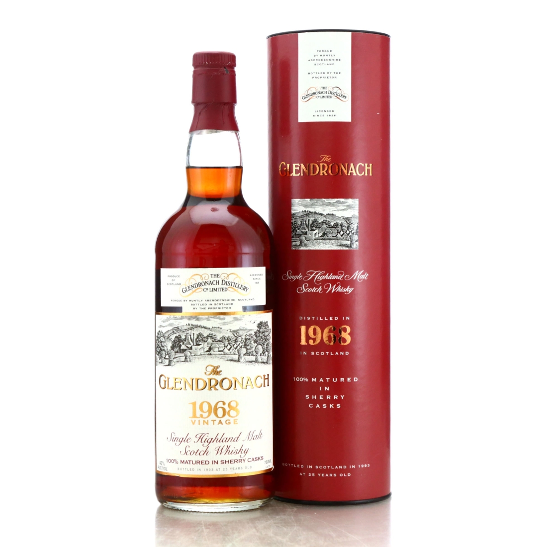 Glendronach 1968 Sherry Casks 25 Year Old 75cl / US Import