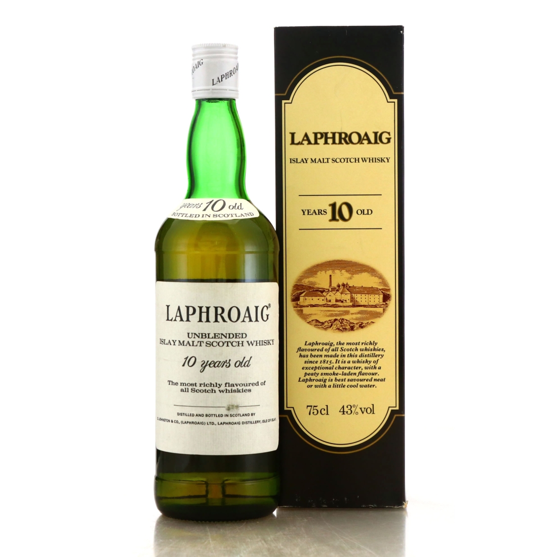 Laphroaig 10 Year Old 1970s / Rossi Import