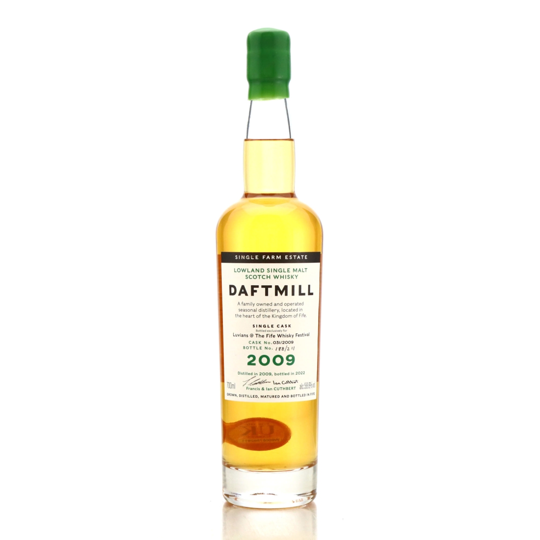 Daftmill 2009 Single Bourbon Cask #31 / Luvians