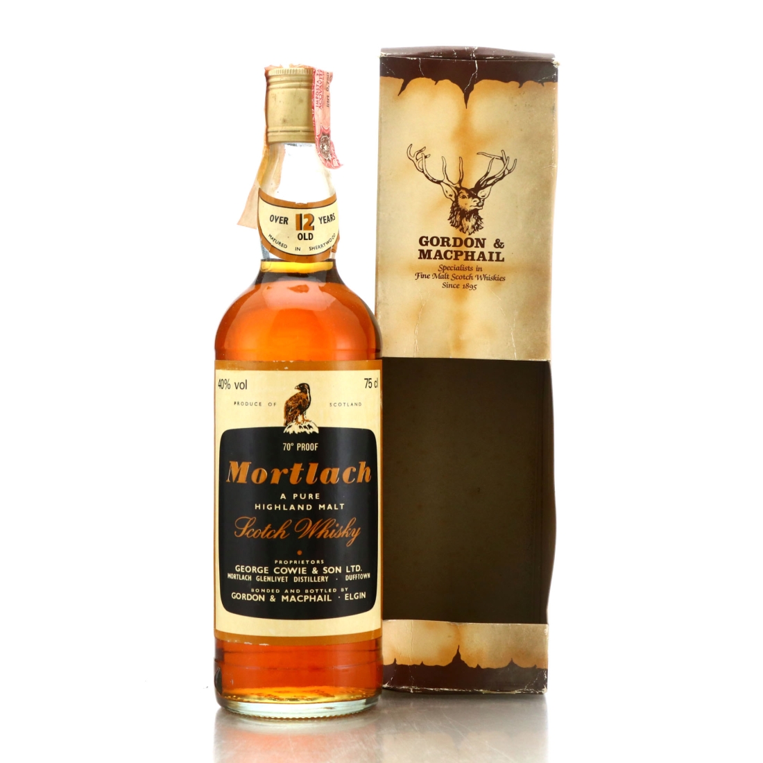 Mortlach 12 Year Old Gordon and MacPhail 1980s / Co. Pinerolo Import