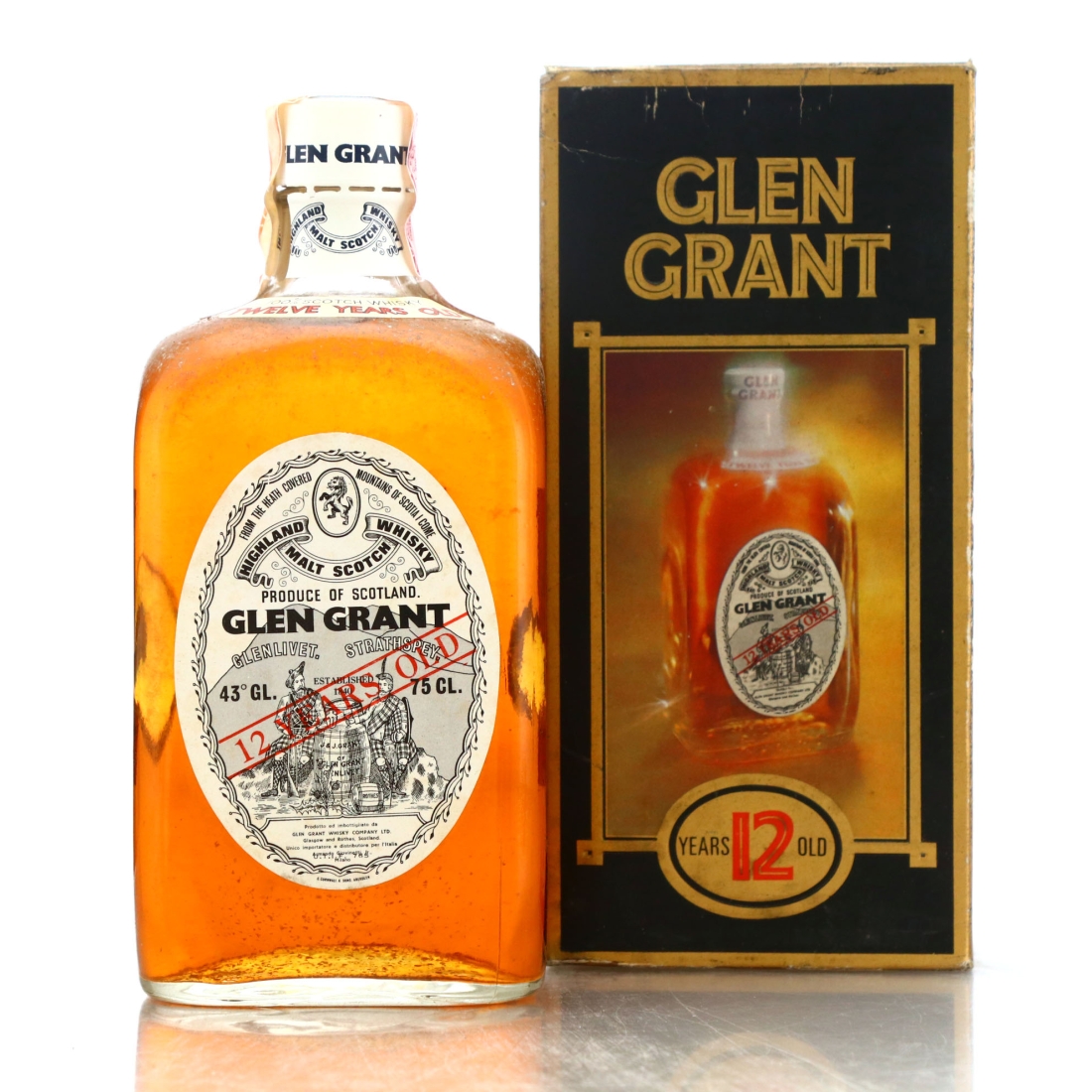 Glen Grant 12 Year Old 1970s / Giovinetti Import