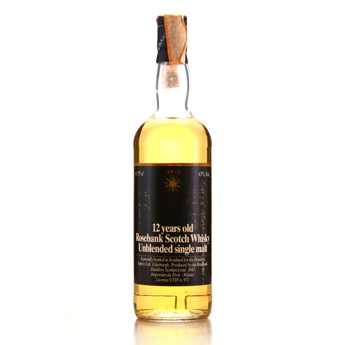 Rosebank 12 Year Old Distillers Agency 1980s / Peck Import