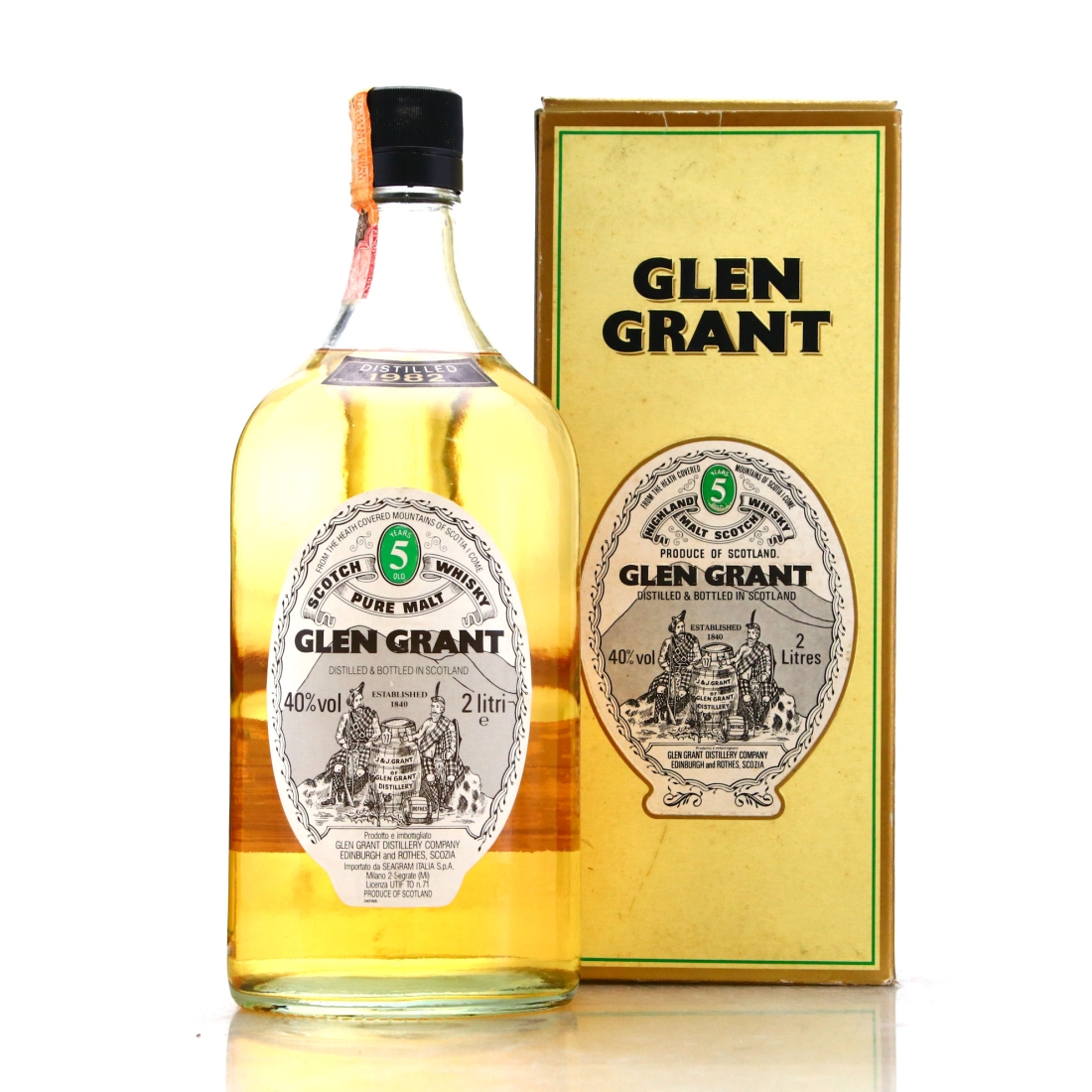 Glen Grant 1982 5 Year Old 2 Litre / Seagram Import