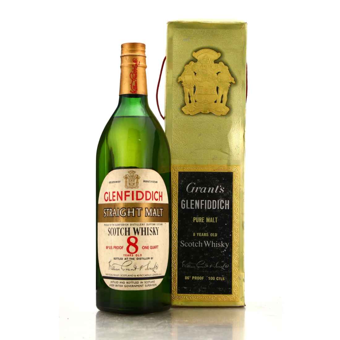 Glenfiddich 8 Year Old Straight Malt 1 Litre 1960s