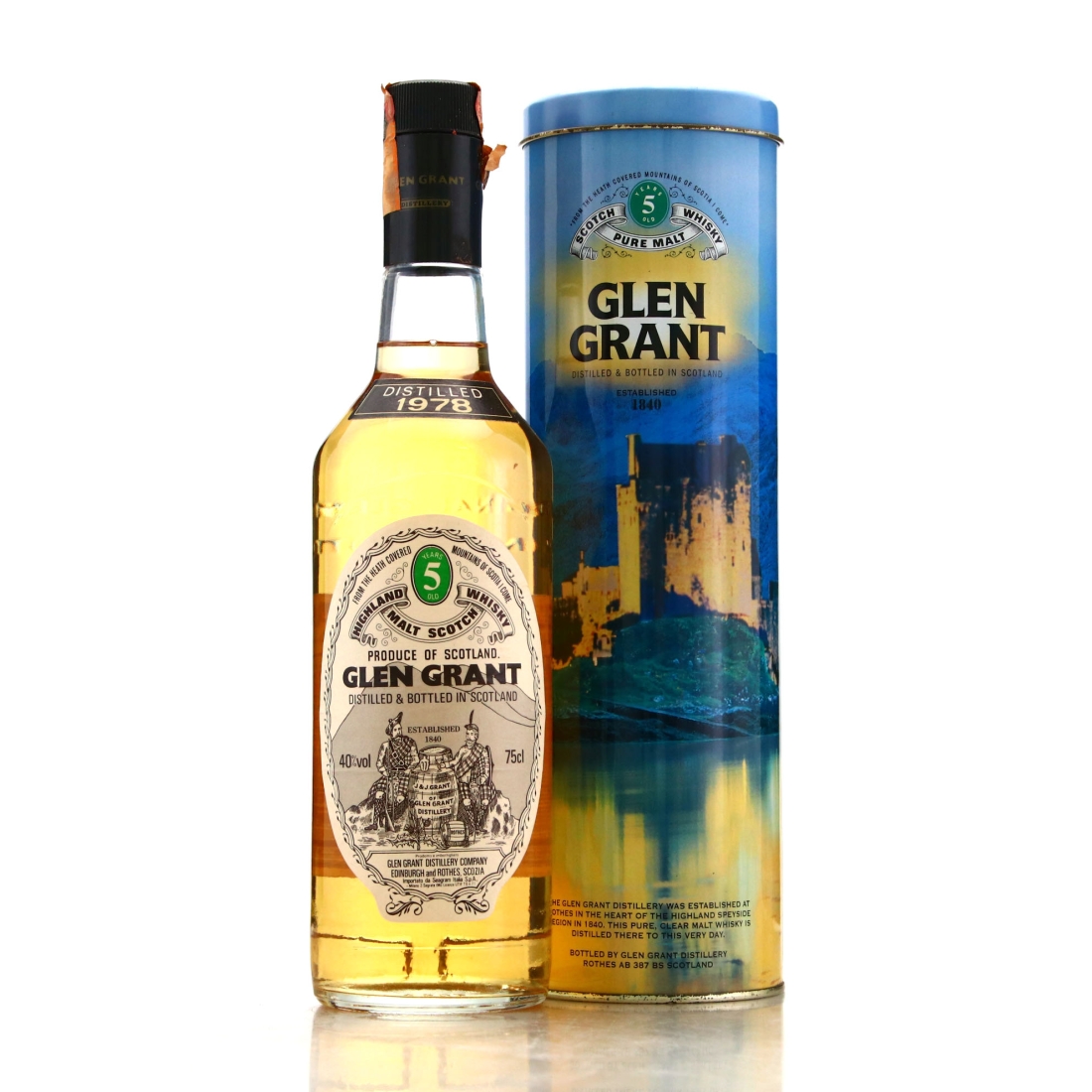 Glen Grant 1978 5 Year Old / Seagram Italia Import