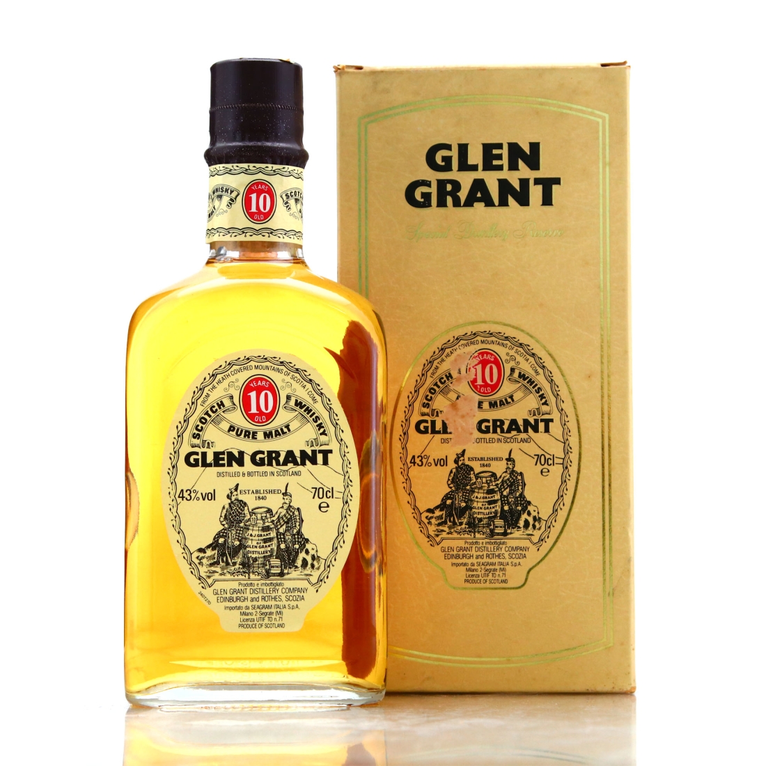 Glen Grant 10 Year Old 1990s / Seagram Import