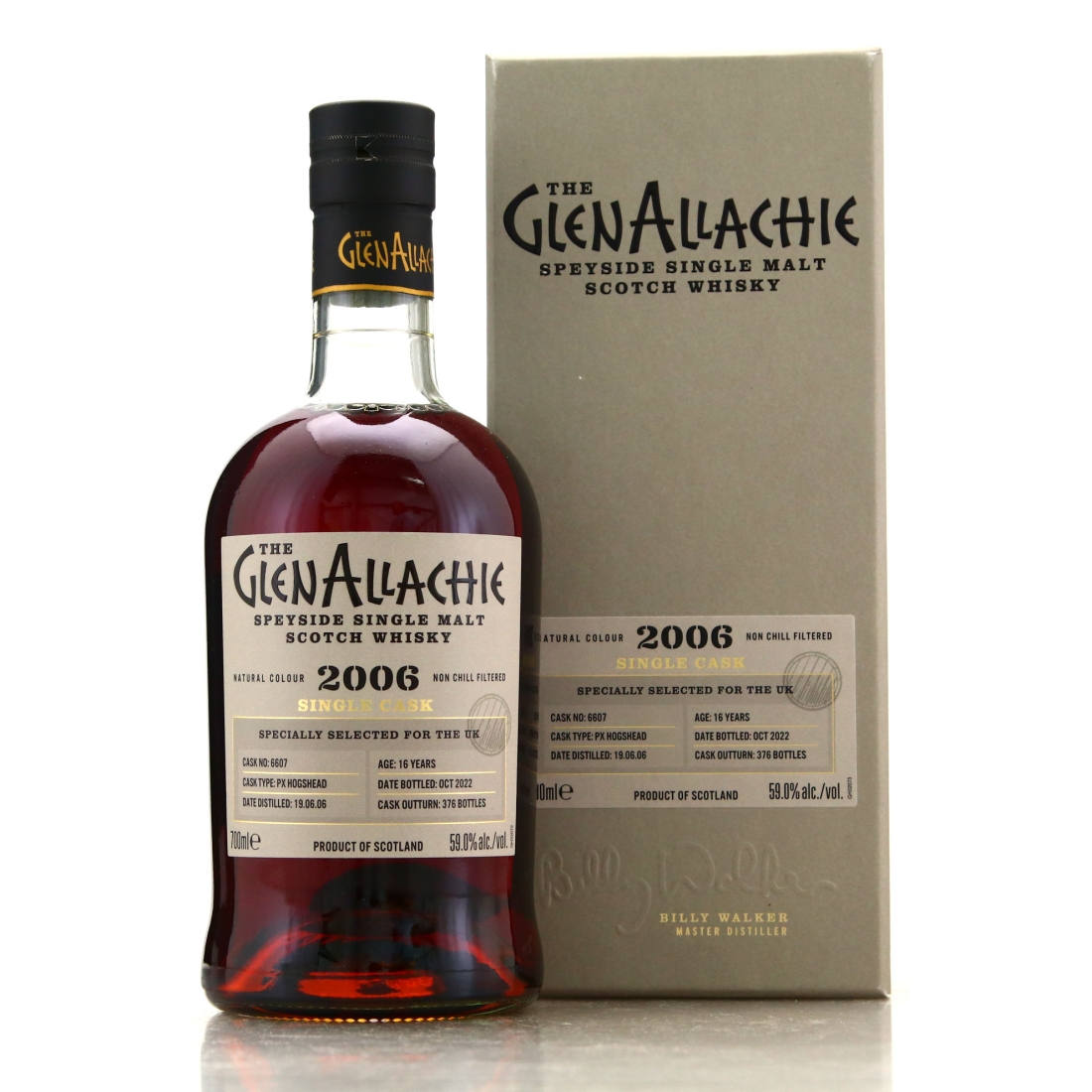 Glenallachie 2006 Single PX Cask 16 Year Old #6607 / UK