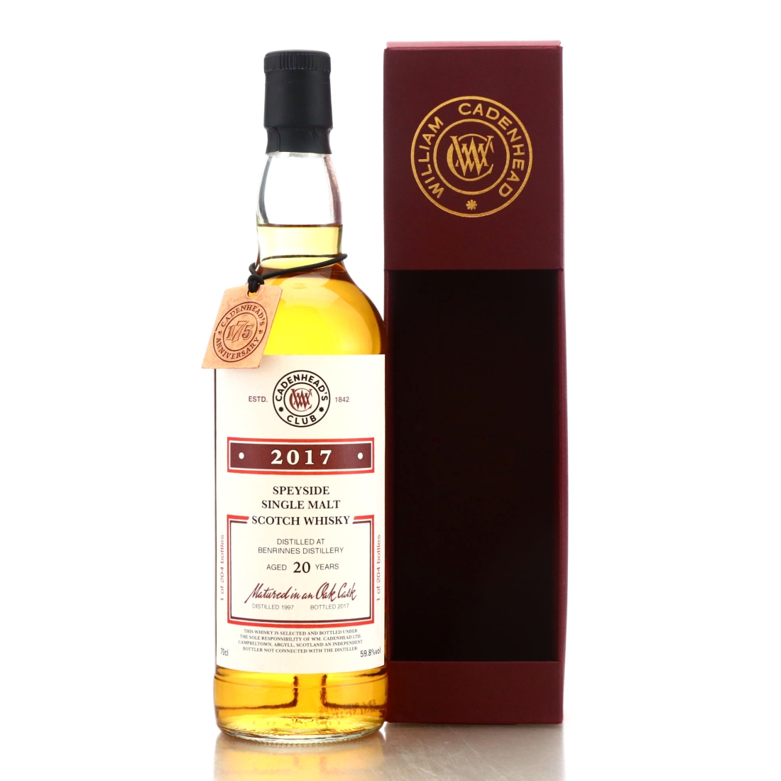 Benrinnes 1997 Cadenhead's Club 20 Year Old