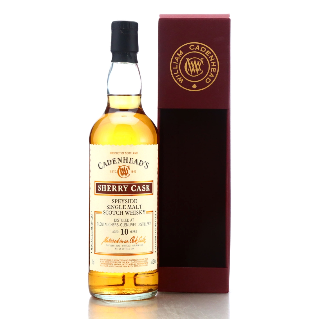 Glentauchers 2010 Cadenhead's 10 Year Old Sherry Cask