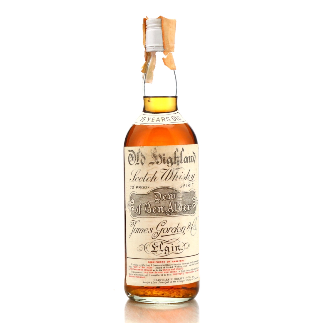 Dew of Ben Alder 15 Year Old Gordon and MacPhail 1970s