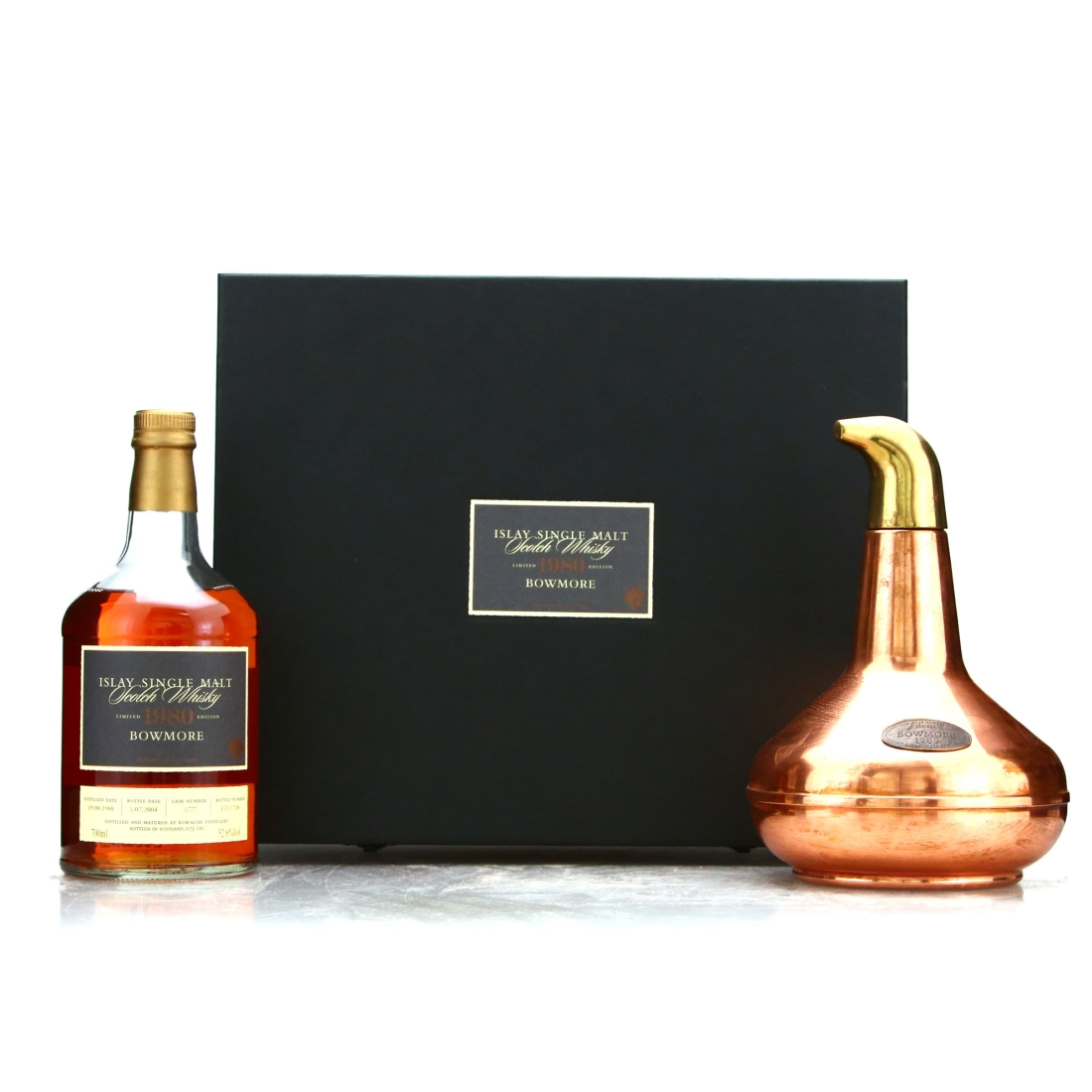 Bowmore 1980 Single Cask 23 Year Old #5777 / including Still Decanter