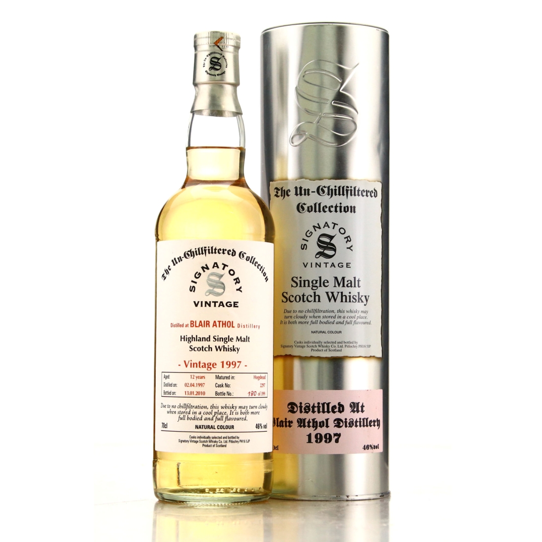 Blair Athol 1997 Signatory Vintage 12 Year Old
