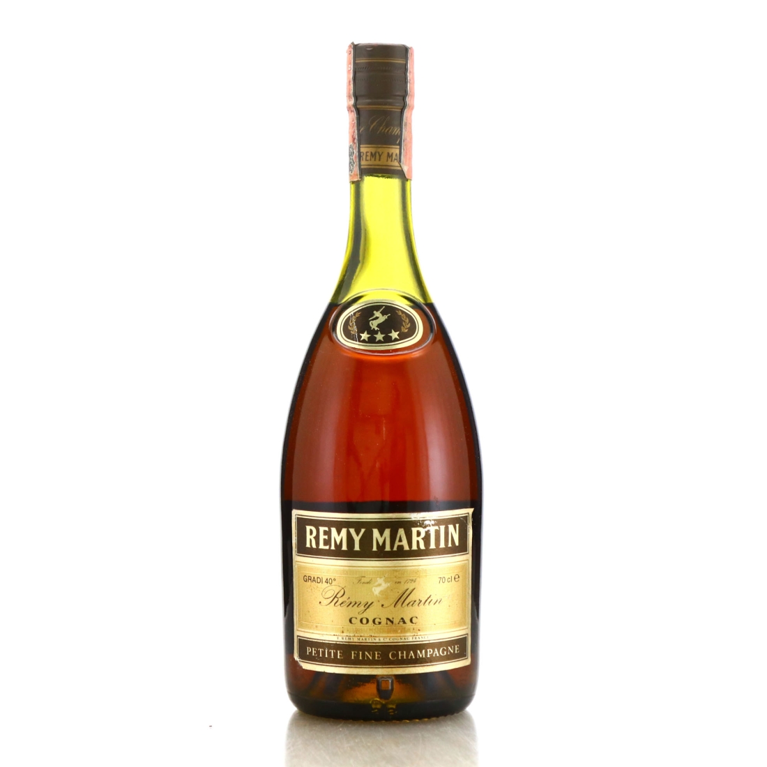 Remy Martin 3 Star Petite Fine Champagne Cognac 1980s