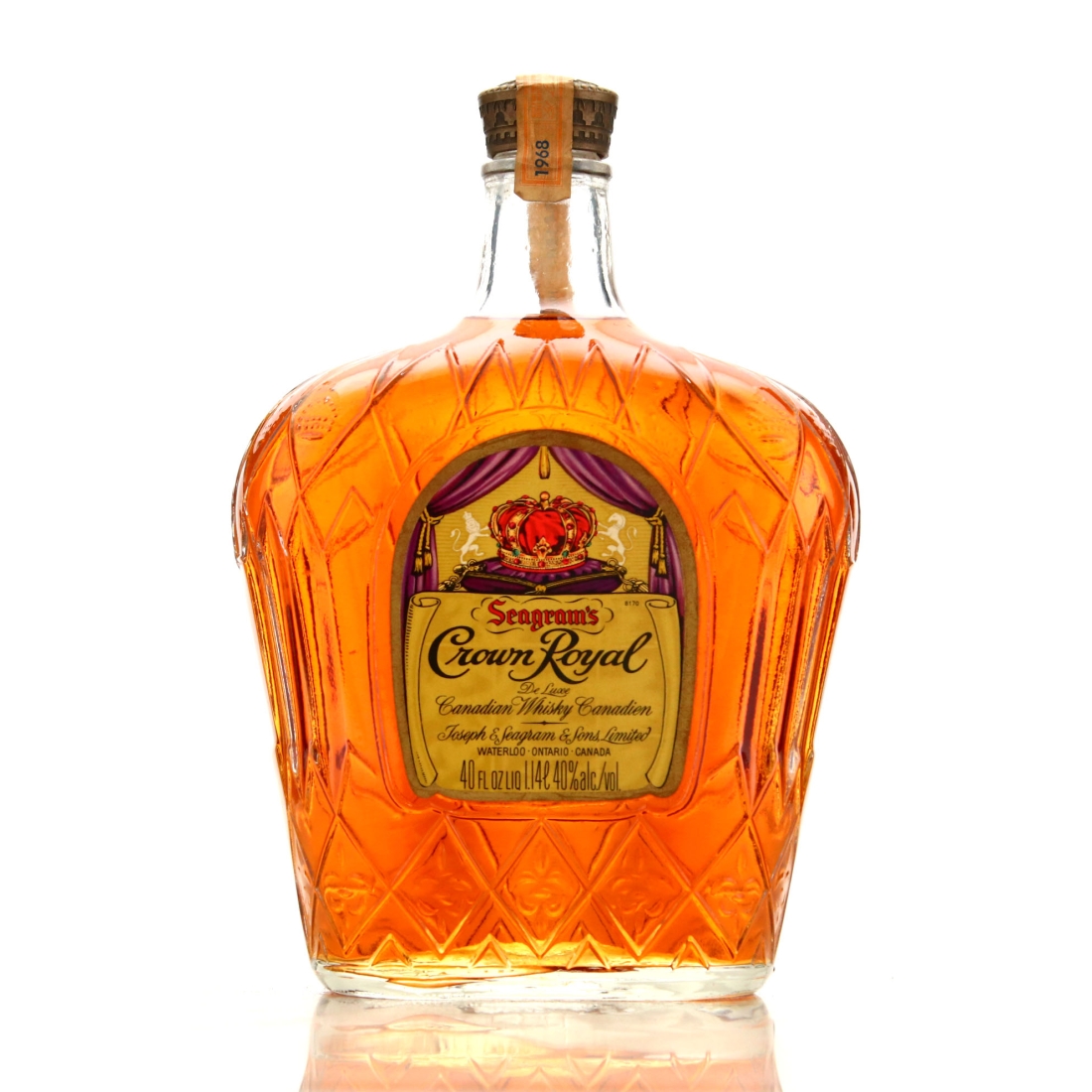Seagram's Crown Royal 1968 Canadian Whisky 1.14 Litre