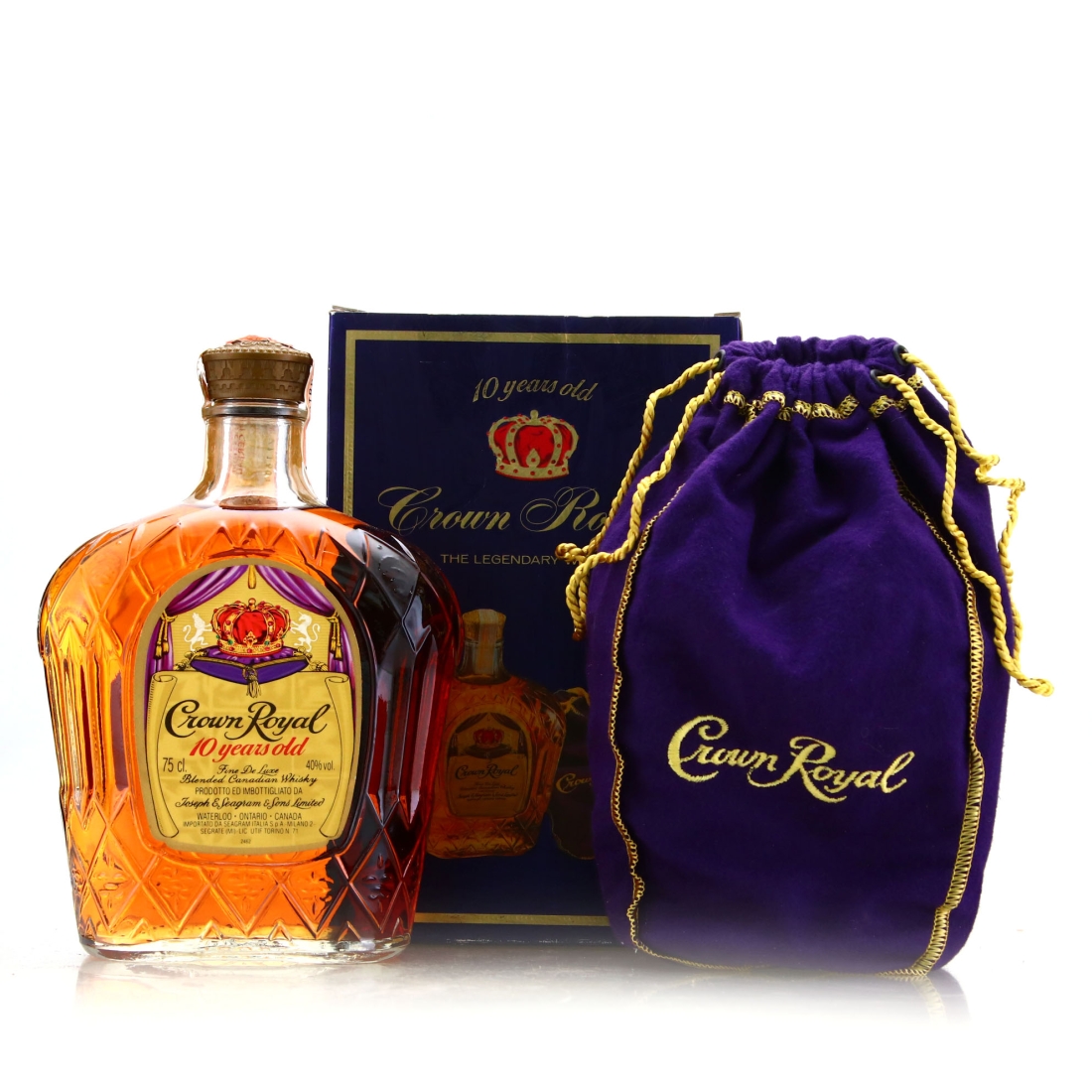 Seagram's Crown Royal 1977 10 Year Old Canadian Whisky