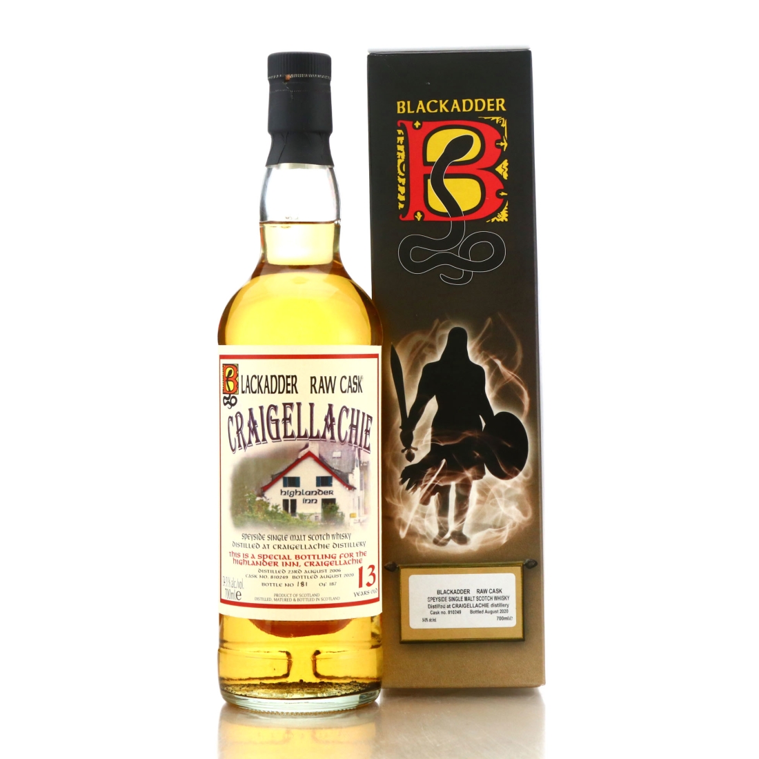 Craigellachie 2006  Blackadder 13 Year Old Raw Cask / Highlander Inn