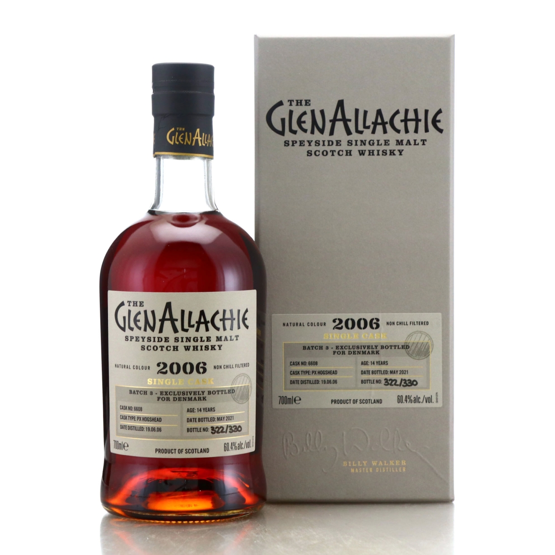 Glenallachie 2006 Single PX Cask 14 Year Old #6608 / Denmark