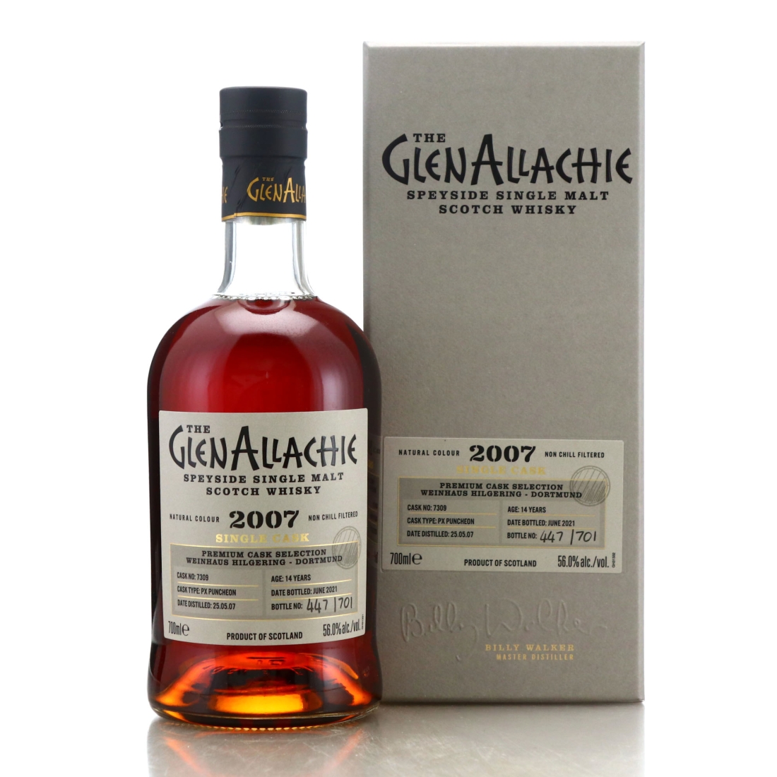 Glenallachie 2007 Single PX Cask 14 Year Old #7309 / Weinhaus Hildering