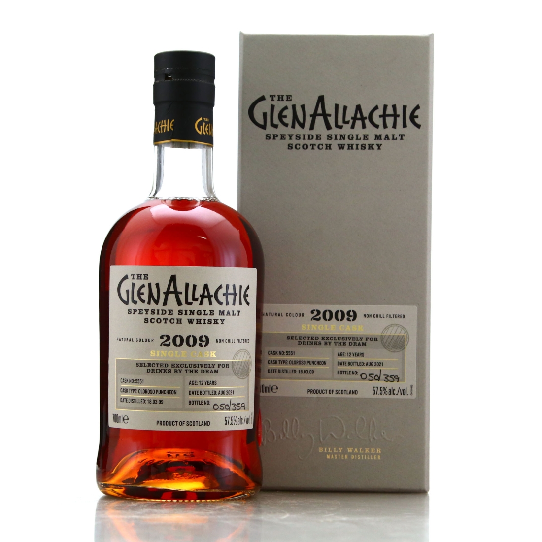 Glenallachie 2009 Single Oloroso Cask 12 Year Old #551 / Drinks By The Dram