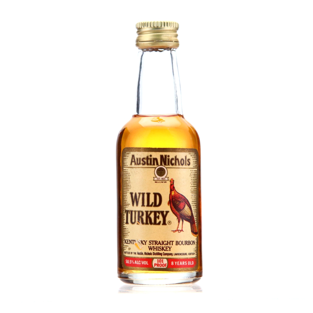 Wild Turkey 8 Year Old 101 Proof Miniature 1992