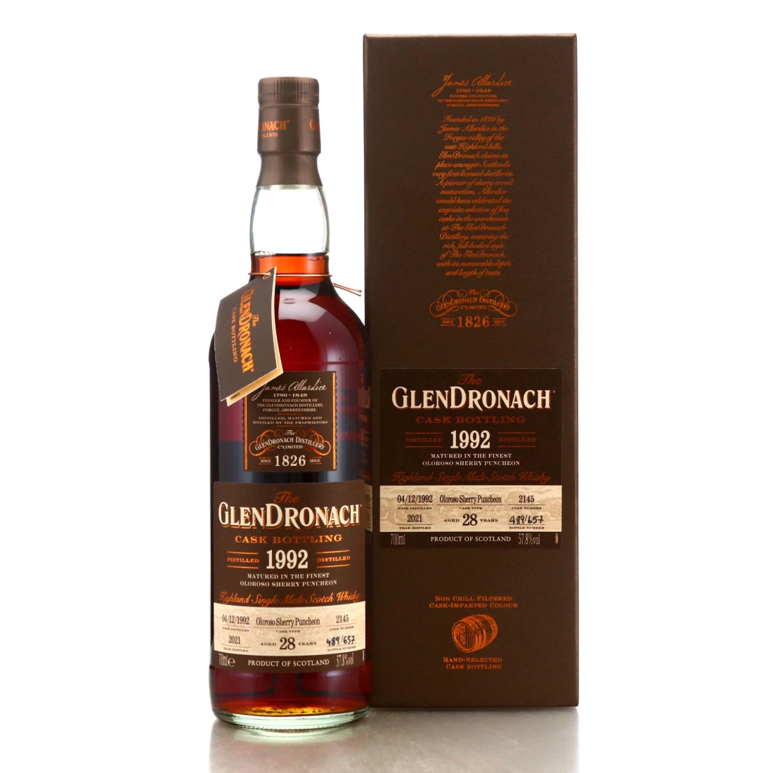 Glendronach 1992 Single Oloroso Cask 28 Year Old #2145 / Batch 19
