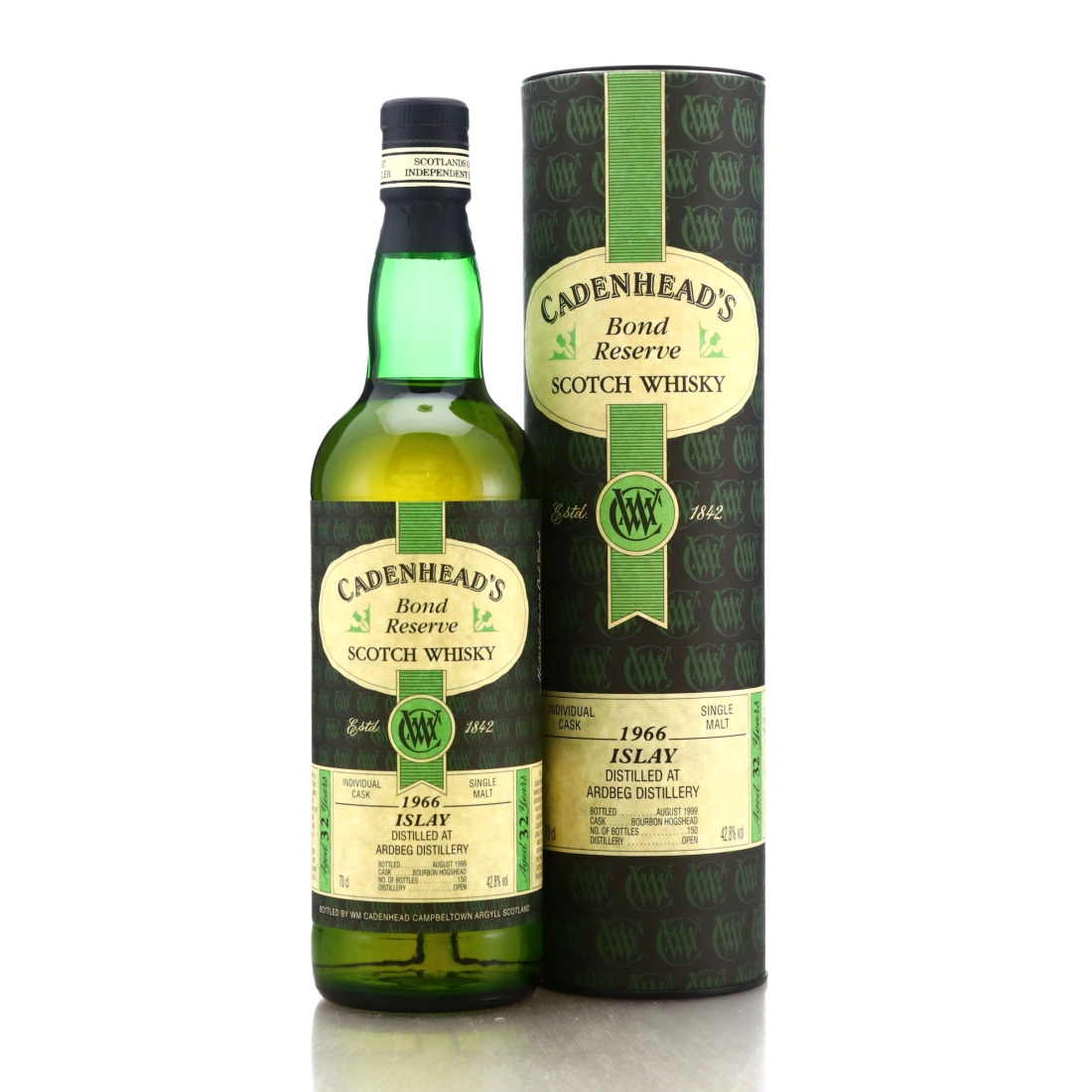 Ardbeg 1966 Cadenhead's 32 Year Old Bond Reserve