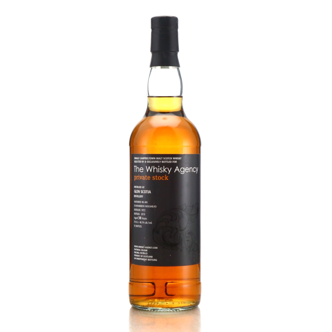 Glen Scotia 1972 Whisky Agency 38 Year Old Private Stock