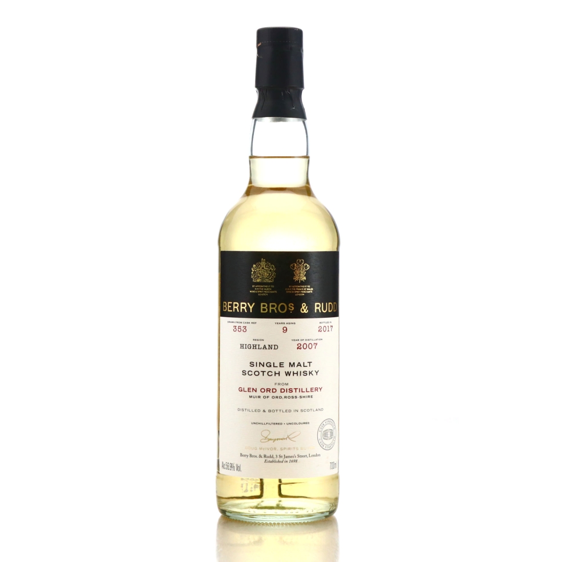 Glen Ord 2007 Berry Brothers and Rudd 9 Year Old