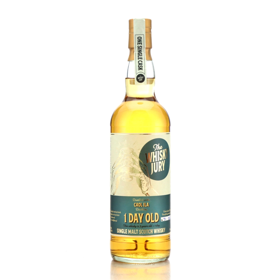Caol Ila 2018 The Whisky Jury 3 Year Old / 1 Day Old