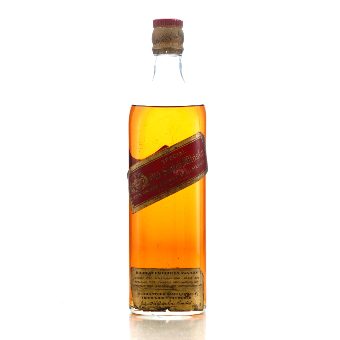 Johnnie Walker Red Label Old Highland Whisky pre-1934