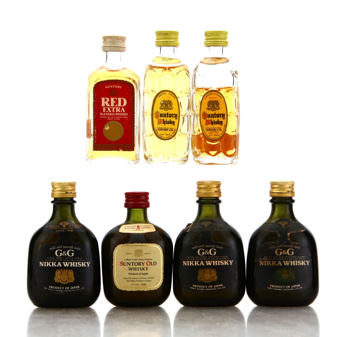 Japanese Whisky Miniature x 7