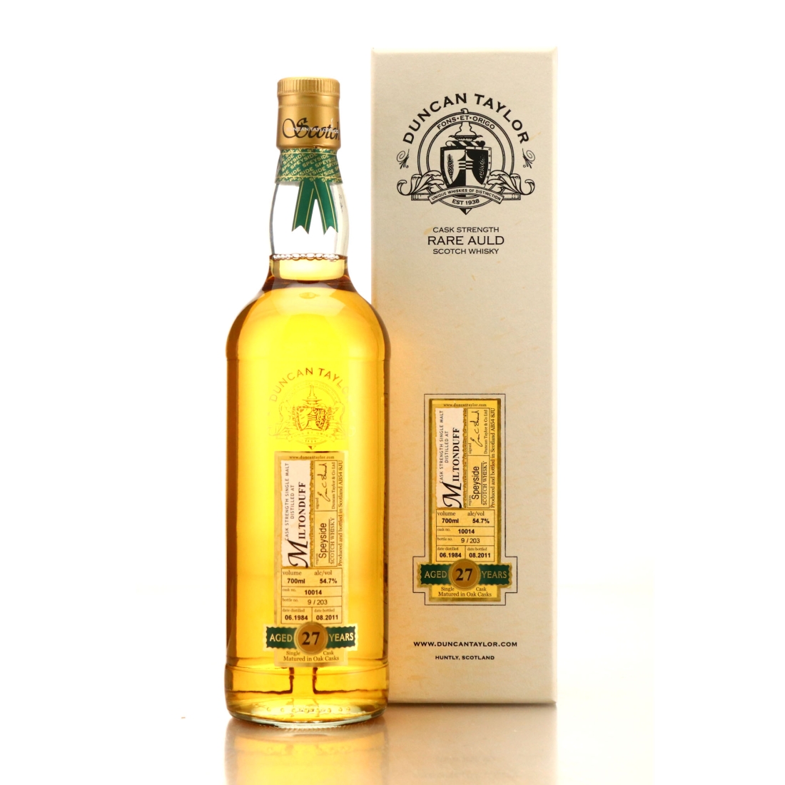 Miltonduff 1984 Duncan Taylor 27 Year Old