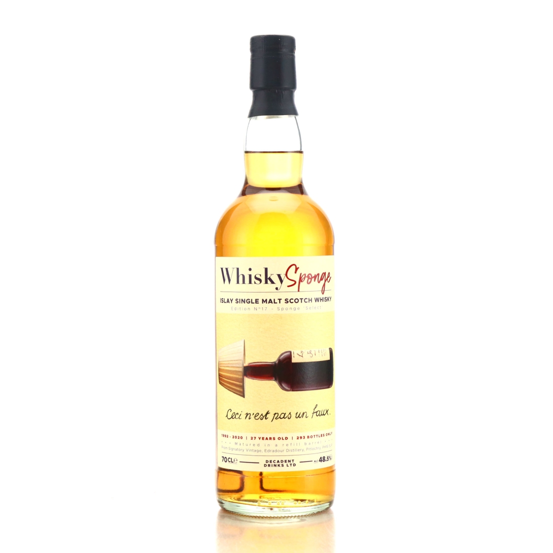 Islay Single Malt 1992 Whisky Sponge 27 Year Old Edition No.17