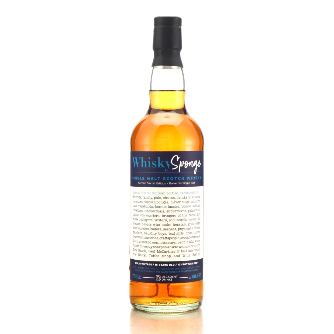 Ballechin 15 Year Old Whisky Sponge Second Secret Edition