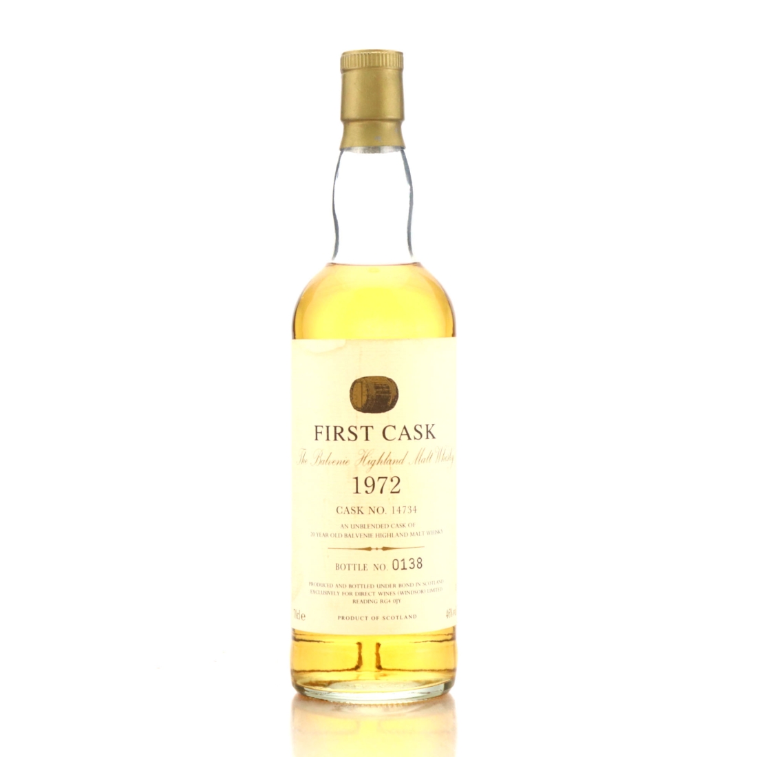 Balvenie 1972 First Cask 20 Year Old